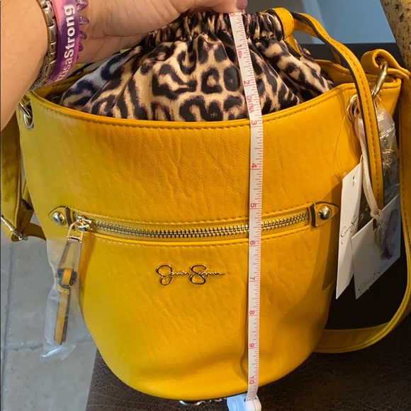 Jessica Simpson Arden Purse Mustard and Leopard - Picture 6 of 8
